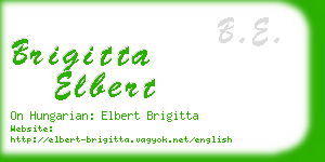 brigitta elbert business card